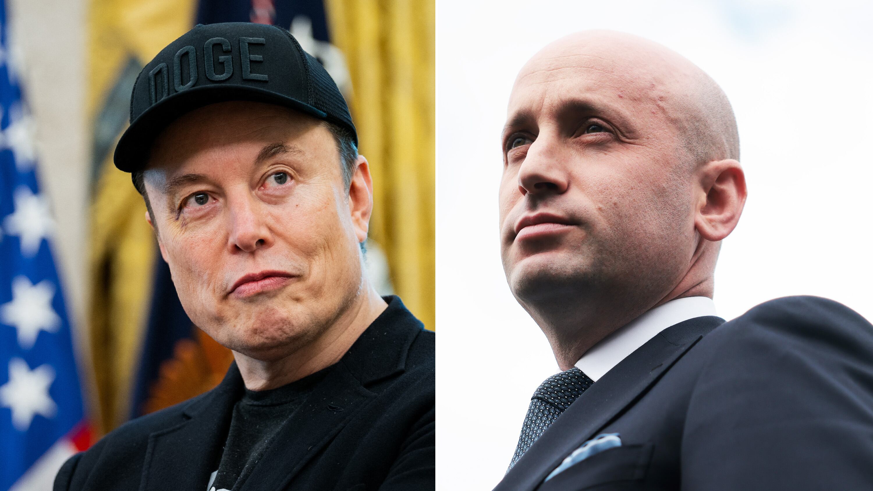 Elon Musk and Stephen Miller