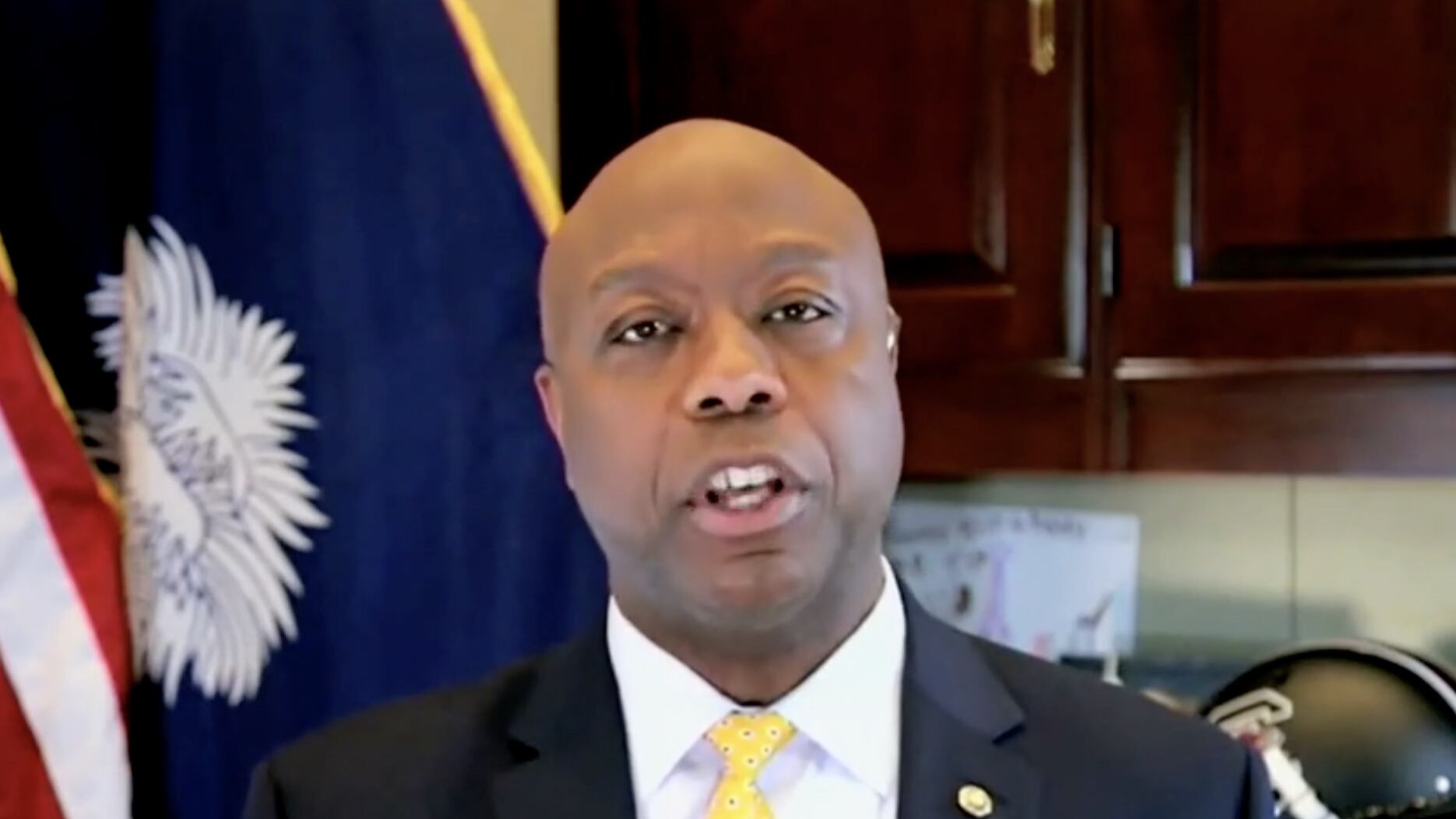 Senator Tim Scott speaks with Sean Hannity on Fox News on Jan 17, 2025.