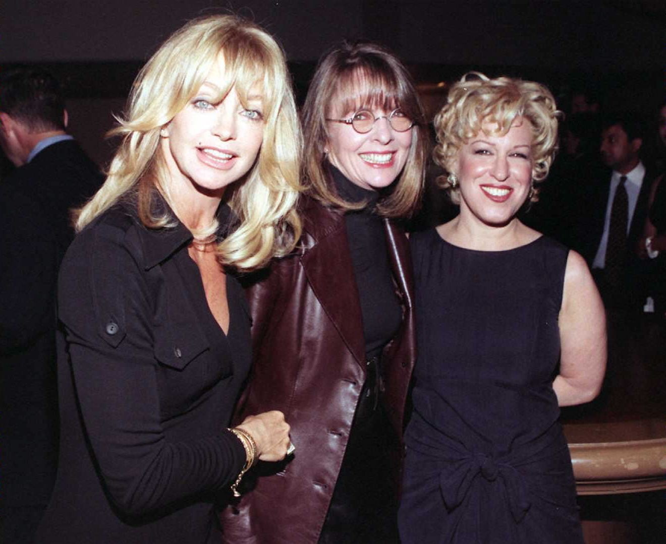 Goldie Hawn, Diane Keaton and Bette Midler attend the world premiere of 'The First Wives Club' in Hollywood on Sept. 16, 1996. / Vince Bucci / AFP via Getty Images