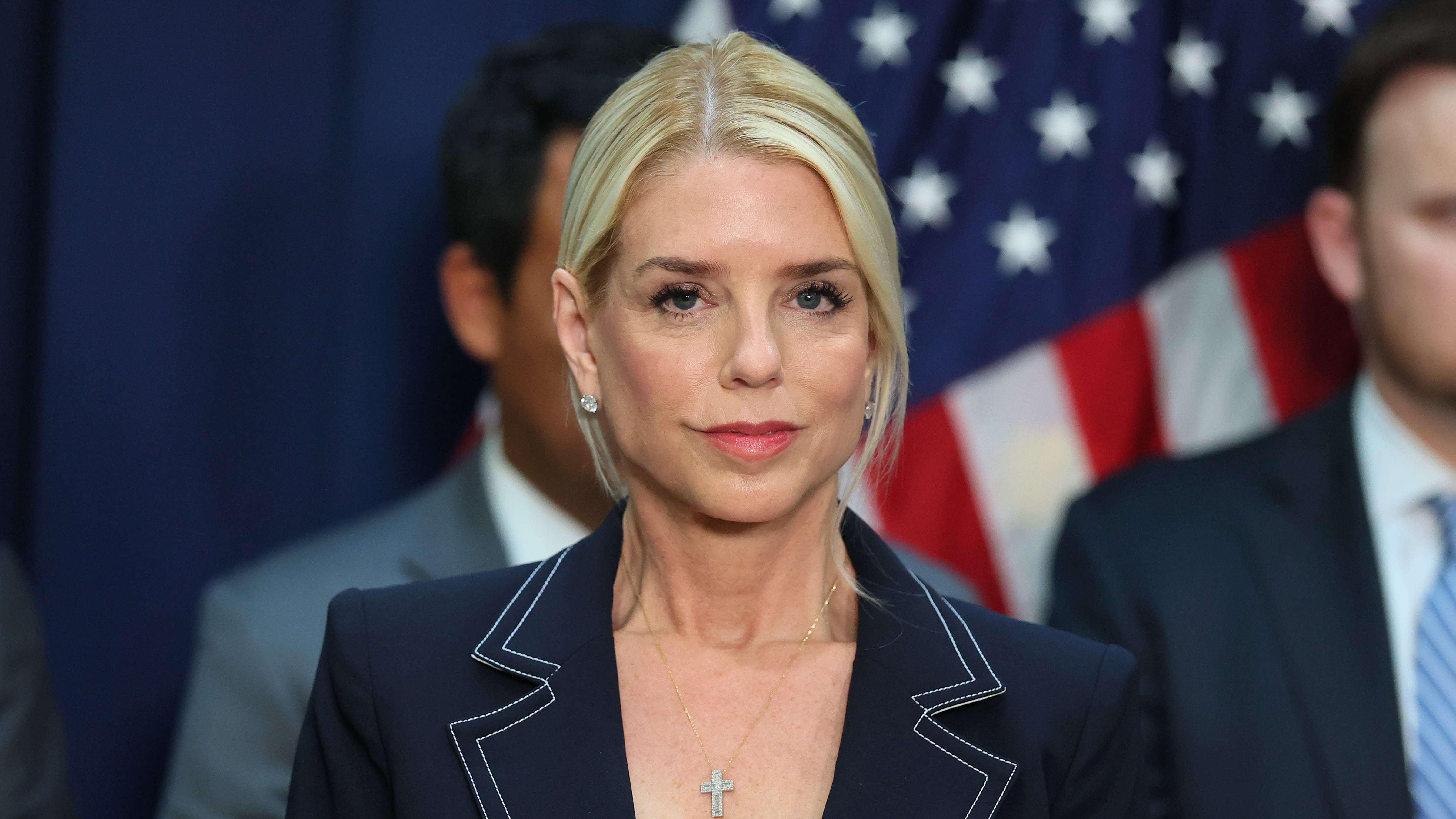 Attorney General Pam Bondi has come under fire over her handling of the Epstein files. / Michael M. Santiago / Getty Images