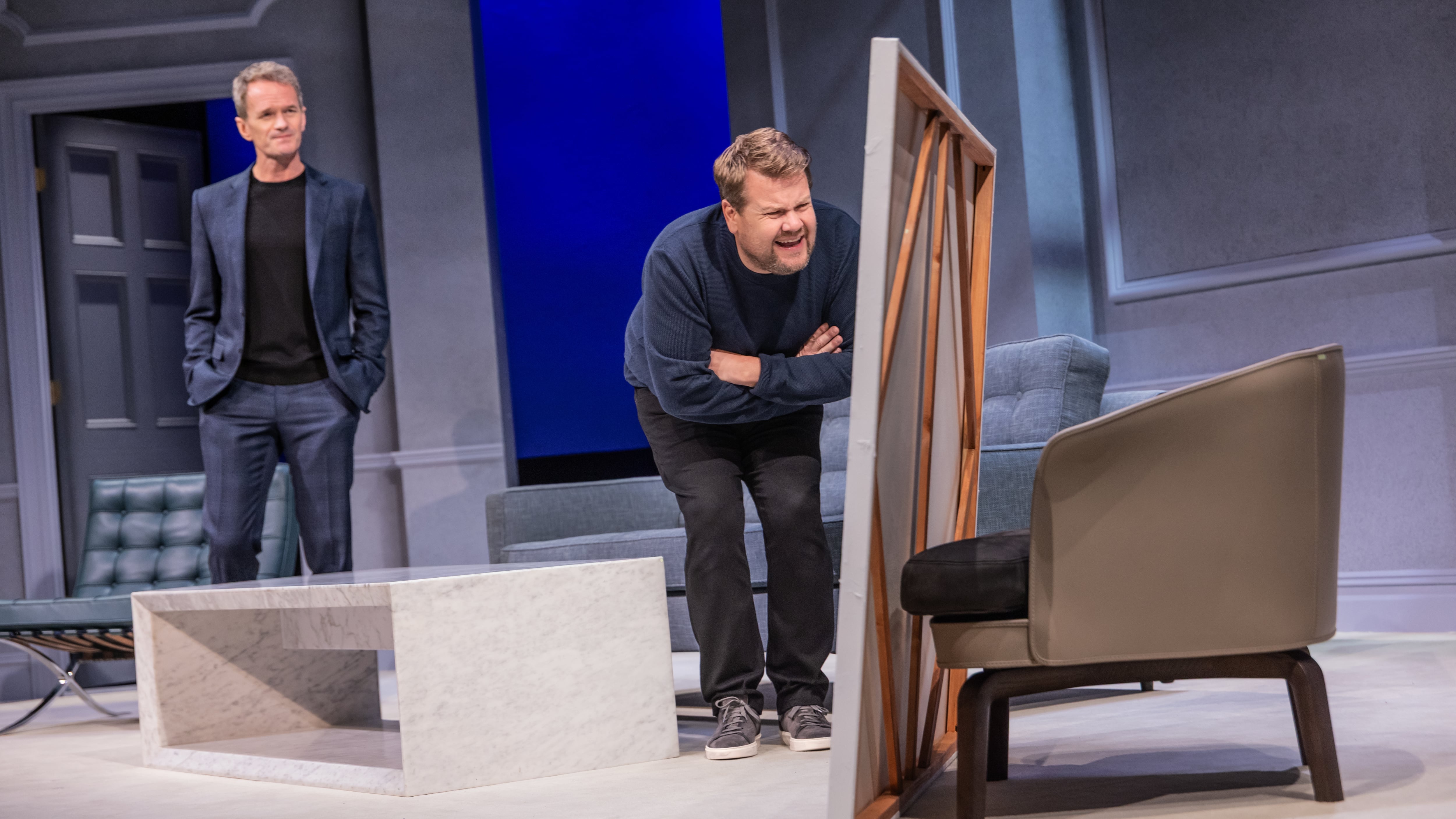Neil Patrick Harris and James Corden