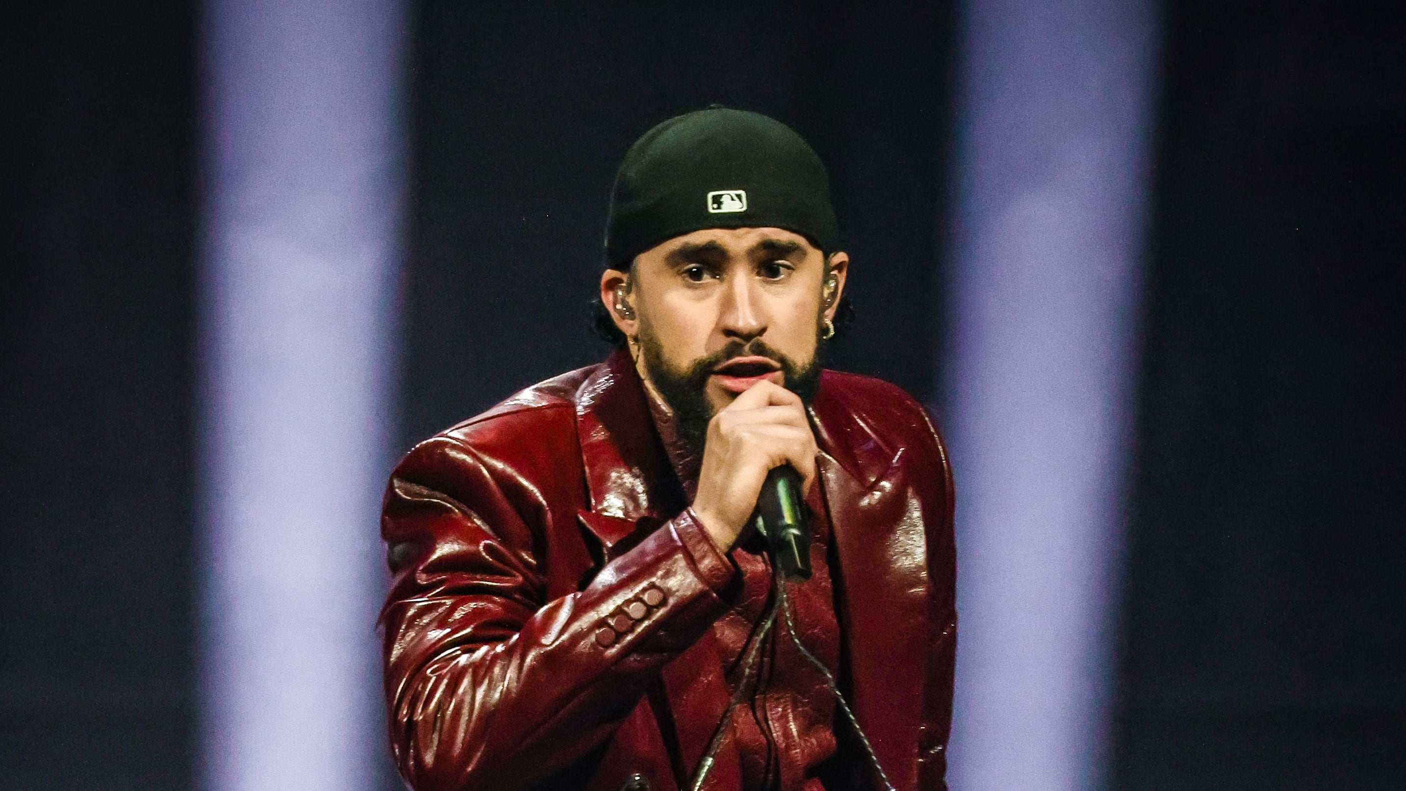 Bad Bunny Wipes Out on Stage in Viral New Video